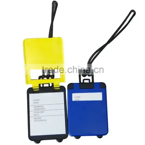 Fashion Accessories Hard Plastic Tag Wholesale Charming Color Writable Cheap Bulk Luggage Tags thumbnail-2