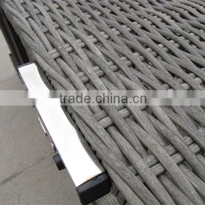 LOW PRICE ALUMINIUM THREE SEAT CHAIR FURNITURE RATTAN thumbnail-2