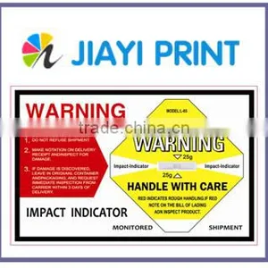 New Arrival 2015 Shockwatch Damage Control Intelligent Impact Monitoring Sticker Shock Sensor Customize thumbnail-4