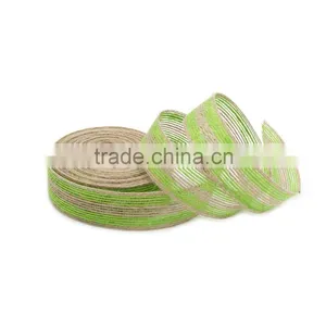 2.5cm*10m Natural Colourful Jute Ribbon thumbnail-3