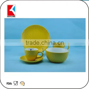 Hot Sale 16pcs Dinner Set Ceramic Popular Emboss Dot Ceramic Dinner Set thumbnail-4