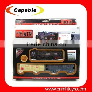 Electric Train Christmas Set/ B/O Track Smoking Train With Light thumbnail-1