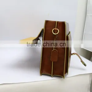 Hot Sell Briefcase Vintage Men Briefcase Brown Business Briefcase thumbnail-5