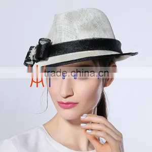 New Hat Accessories Sinamay Lady Hat Wholesale China thumbnail-2