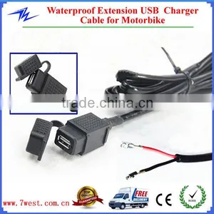 Waterproof USB Extension Charger Cable for Autobicycle thumbnail-1