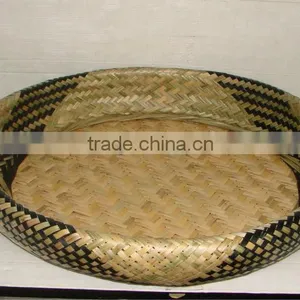Bamboo Double Wall Tray With Black Line thumbnail-1