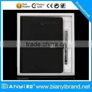 Exquisite Design Leather Notebook New Year Gift Set With Pen With Customize Logo Set thumbnail-1