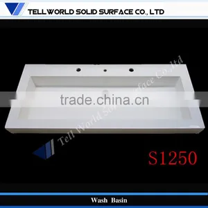 Newest Model Acrylic Solid Surface Acrylic Wash Hand Basin thumbnail-1