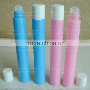 10ml Pink, Blue Colored Glass Perfume Roll on Bottle, Slim Type, Tube Glass Material thumbnail-1