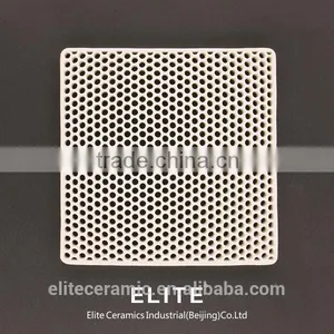 81.8*81.8*12.7 Round Hole Ceramic Filter for Grey Ductile Iron Casting , Porous Filter thumbnail-3