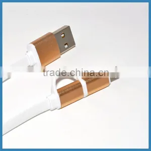 2-in-1 USB Data Sync Charge Cable Micro USB Cable for IPhone 6 6S 6Plus thumbnail-3