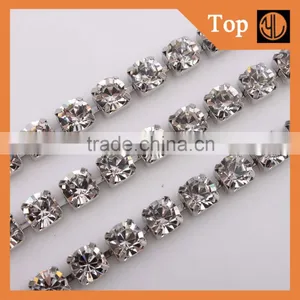 Fashion Silver Painted Good Quality Roll Glass Cup Chain thumbnail-2