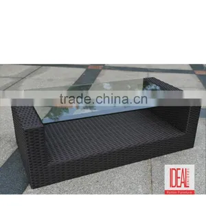 Rectangle Outdoor Rattan Wicker Coffee Table thumbnail-5