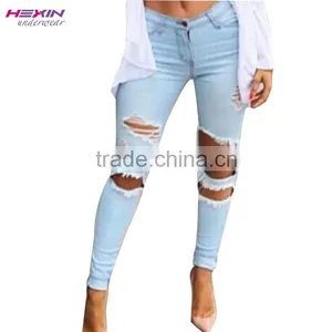 Hot European Style Knee Mens Jeans Ripped Jeans thumbnail-5