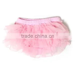 Wholesale Little Girls Lovely Pink Shorts Pants Chiffon Baby Ruffle Chiifon Short Pants thumbnail-2