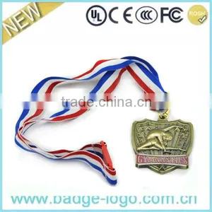 Antique Znic Alloy Gymnastic Medals thumbnail-1