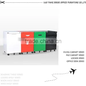 Cheap kd 3 Drawer Steel Mobile Cabinet With 5 Wheels thumbnail-1