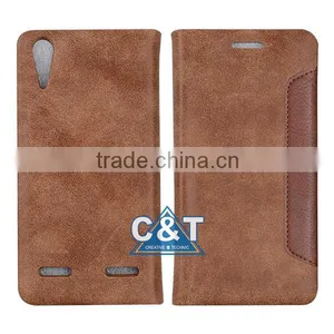 C&T Retro PU Leather Flip Case Cover For Lenovo K3 NOTE Smartphone thumbnail-5