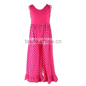 Wholesale 2016 Girls Clothes Summer Sleeveless Lovely Shorter/longer Jumpsuit Quatrefoil Baby Romper thumbnail-2