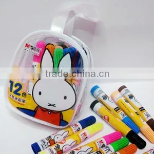 PVC Coloured Art Pen Bag thumbnail-1