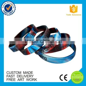 Personalized Bulk Cheap Silicone Custom Skull Wristband thumbnail-3