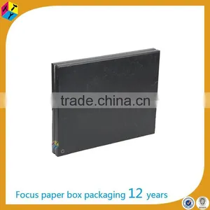 Plain Packaging Cardboard Matte Black Boxes for Garment thumbnail-4