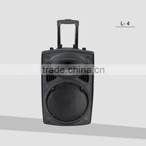 Hoxen 12inch Portable Trolley Plastic Speakers With Bluetooth L-4 thumbnail-2