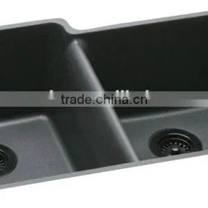 High Back Kitchen Sink / Acrylic Stone Kitchen Sink,artificial Stone Double Kitchen Sink ,resin Stone Sink thumbnail-4