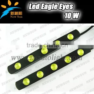 9-16V DC 10W High Brightness Eagle Eyes Universal Car Led Daytime Running Lights With Aluminum Shell thumbnail-1