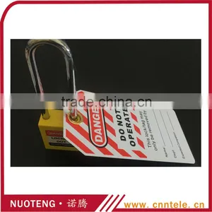OEM Custom Made Safety Plastic Label Tags Lockout PVC Tags and Warning Signs thumbnail-2