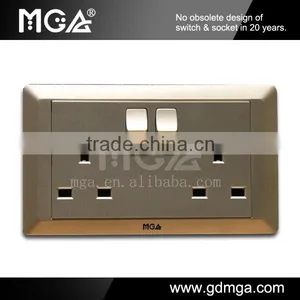 MGA A8 Series Universal Wall Socket With Switch thumbnail-2