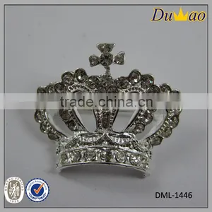 Bridal Crystal Rhinestone Crown Brooch thumbnail-1