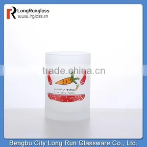 LongRun 296ml 2014 Frosted Chocolate Glass With Lid Decal Print Glass Best Sale thumbnail-3