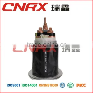 Made in China Yueqing Ruixin Group 0.6/1 kv Cu / AI Conductor XLPE Insulated PVC / PE Sheath Single Core Electrical Cable Wire thumbnail-1