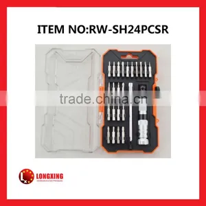 Factory Supply High Quality 24 Pcs Precision Screwdrivers Set Rw-sh24pcsr thumbnail-1