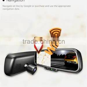 5 Inch Android Gps Navigation Rearview Mirror With 3G thumbnail-6