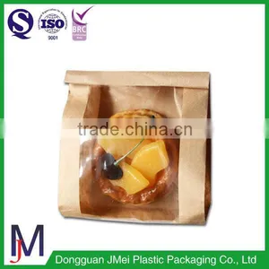 Food Grade Brown Kraft Stand up Paper Bag With Window/Kraft Paper Bag thumbnail-5