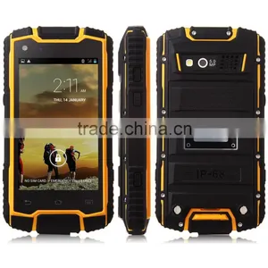 DG1 Smartphone IP68 MTK6582 Quad Core 1GB 8GB 4.0 Inch PTT 3200mAh Battery Black&Yellow thumbnail-1