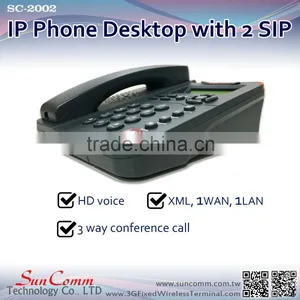SunComm SC-2002 VoIP Phone Desktop With 2 SIP Accounts thumbnail-3