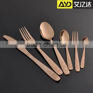 Bulk Cutlery , Knotted Cutlery Set , Gold Plated Cutlery thumbnail-6
