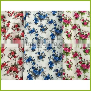 SUPER 100% Rayon Fabric Very Soft Flower Design Printed Rayon Fabric for Dress Garment thumbnail-3