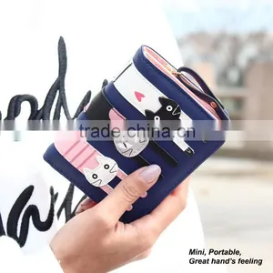 New Fashion Trend Lady Cute Little Cat Short Paragraph Wallet Purse Handbag Wallet thumbnail-1