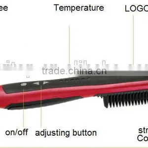 Fashion Professional Natrual Hair Straightener Brush Electric Hair Comb thumbnail-5