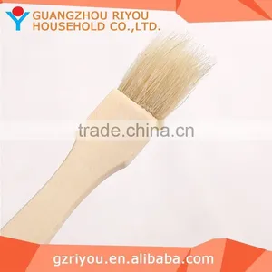 High Quality Round Bbq Grill Wooden Handle Brush thumbnail-1