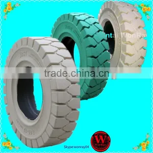 Top Quality Non Marking Tires Forklif Tires Solid Rubber Tires Yantai WonRay Solid Tires Factory thumbnail-1