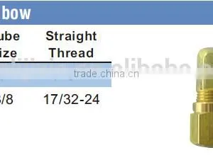 965Union Elbow,Air Brake Fittings for Nylon Tube,Brass Valve thumbnail-3