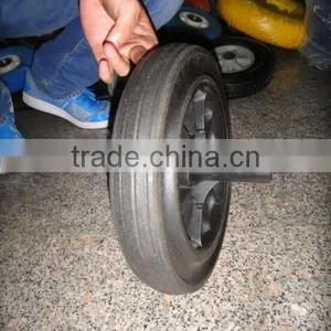 12 Inch Solid Rubber Powder Wheel/dustbin Wheel 12x2 thumbnail-1