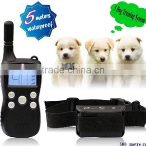 Wholesale 300M High Quality Remote Dog Training Dog Collar With LCD Display for 3 Dogs thumbnail-4