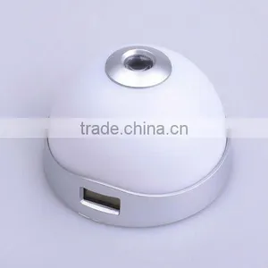 2014 NEW Light Color LED Night Lamp Light Projecting Alarm Clock thumbnail-1
