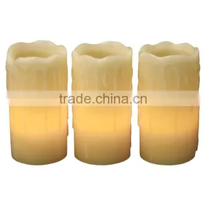 Flameless Wax Candles With Drip Effect for Sale thumbnail-1